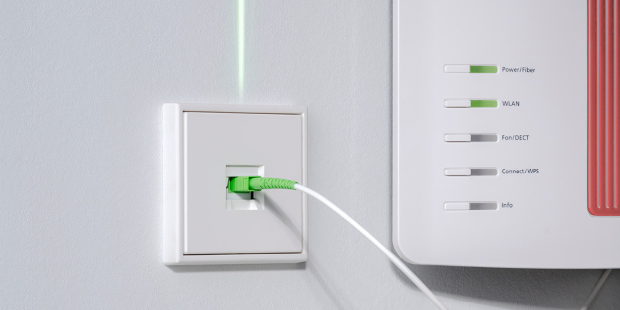 Die neuen Glasfaser-Anschlussdosen bei Elektro Pfau GmbH in Speichersdorf